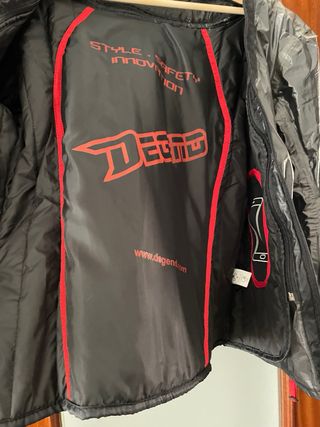 Cazadora moto Degend gris-negra