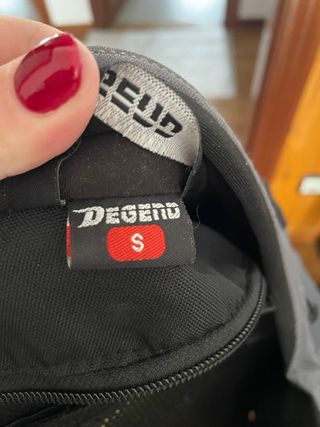 Cazadora moto Degend gris-negra