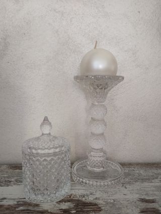 Set Vetro: Portacandela & Portaoggetti