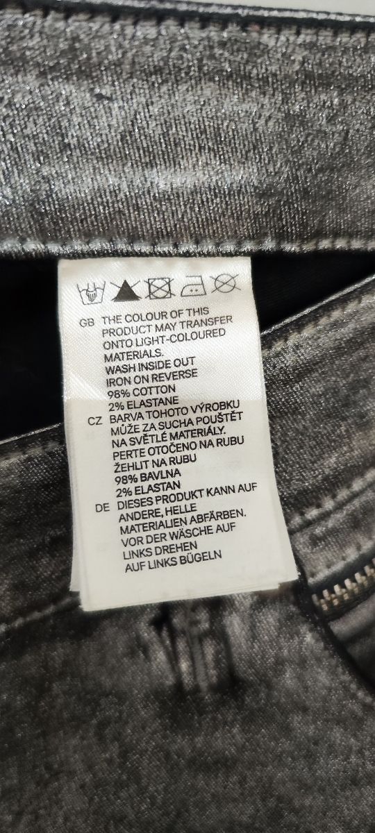 Pantalones H&M - Ajustados Plata