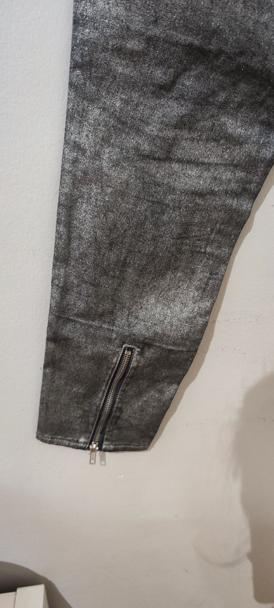 Pantalones H&M - Ajustados Plata