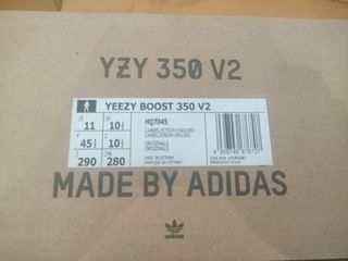 Adidas Yeezy Boost 350 V2 - Gris/Naranja - 45 1/3