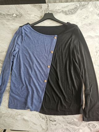 Maglia bicolore maniche lunghe,long sleve shirt