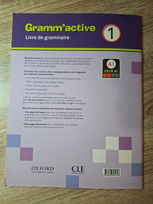 Gramm'active. Livre de grammaire. A1