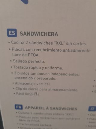 Sandwichera Jata JESW1231 - 750W