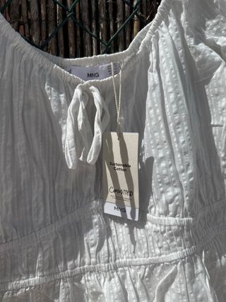 Blusa blanca - top de algodón