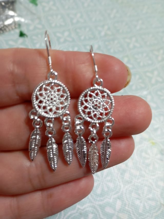 Pendientes plata atrapasueños