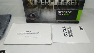 Caja vacía tarjeta gráfica EVGA GeForce GTX 1060