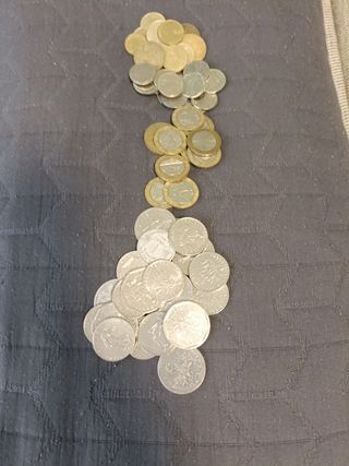 Monedas antiguas variadas de la Republica Francesa