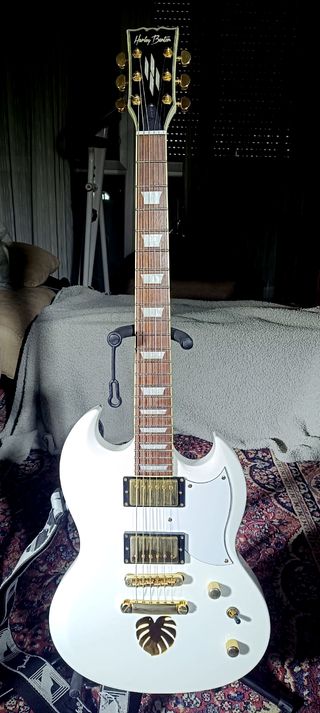 Harley Benton DC-Custom White 2023