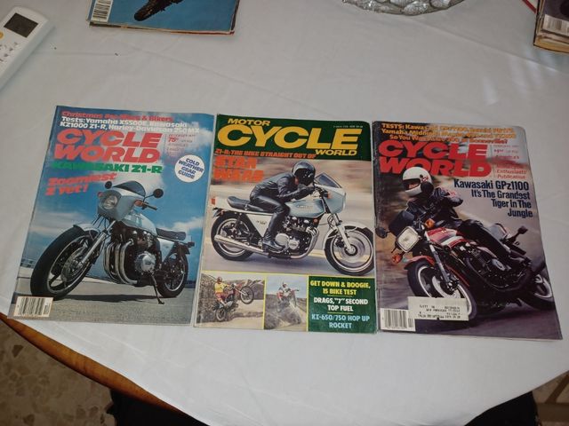 Lote 10 Revistas Vintage Motocicletas USA. Años 70