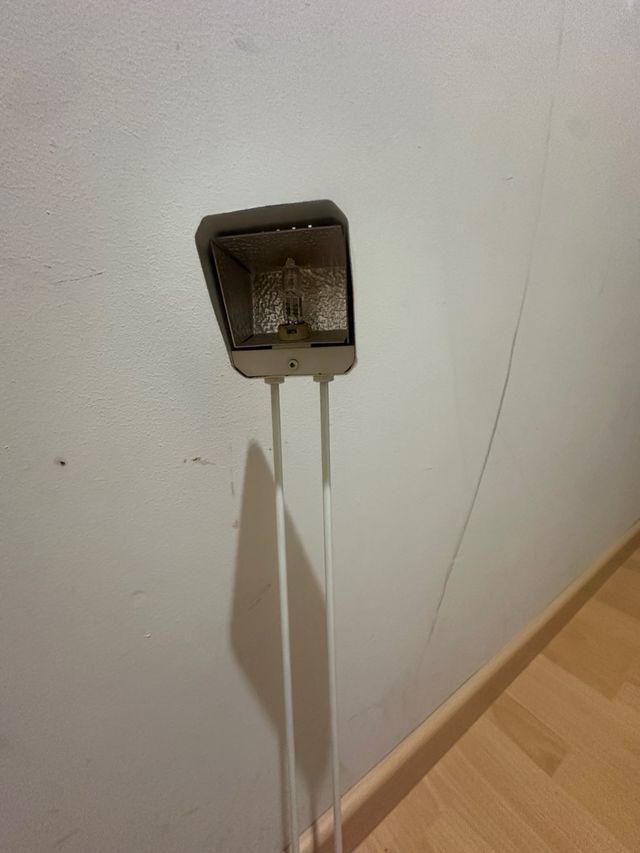 Lámpara vintage años 80 blanca