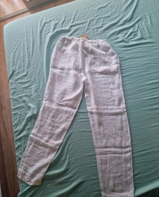 Pantalón Lino Blanco Nuevo