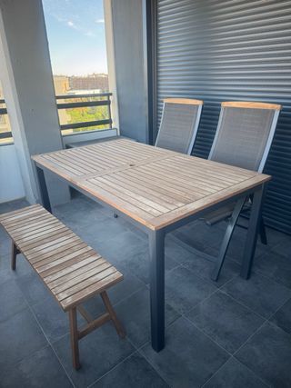 Mesa y sillas terraza - Exterior