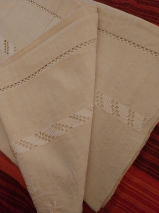 Copriletto/Tovaglia lino beige