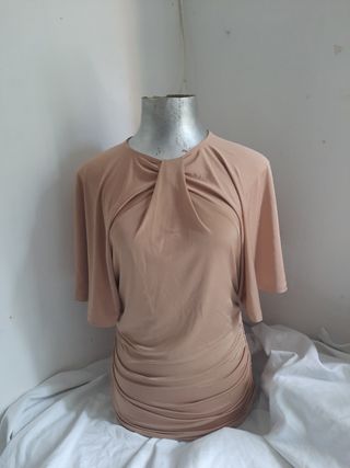 Blusa marrón de tirante