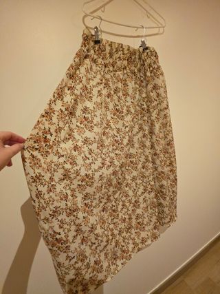 Falda midi floral XXL