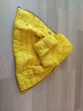 Giacca Benetton gialla, per bambini 7-8 anni.