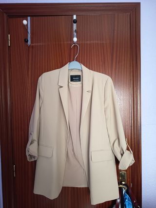 Blazer beige Pull&Bear - Talla S