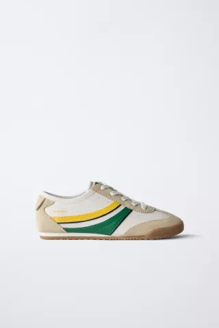 Zapatillas deportivas Zara tenis bambas cordones 