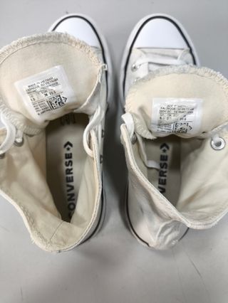 Converse blancas plataforma 36