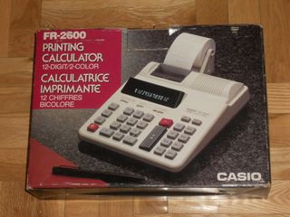 CALCULADORA DE SOBREMESA CASIO FR-2600 DE 12 DÍGIT