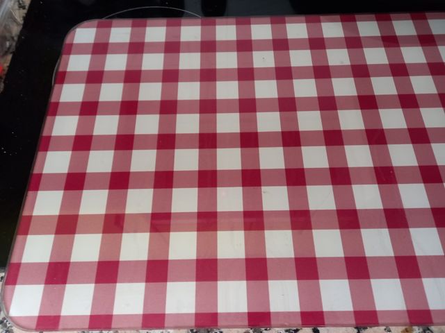 Tabla cristal cocina - roja