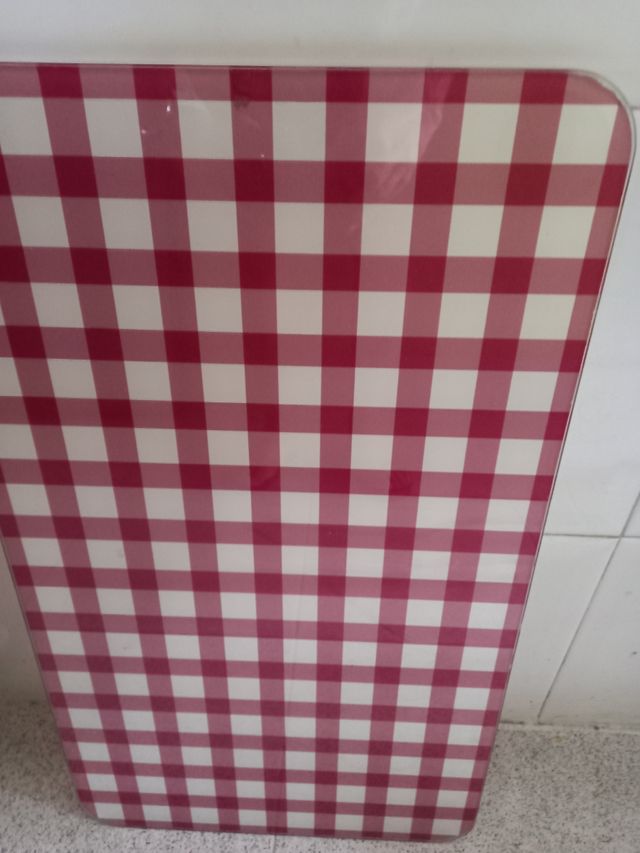 Tabla cristal cocina - roja