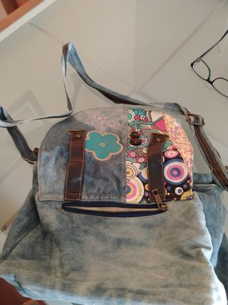 Bolso denim multicolor