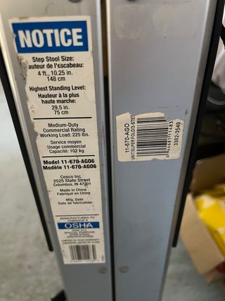 Escalera plegable aluminio