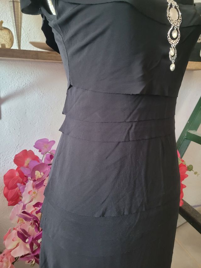 Vestido negro preppy