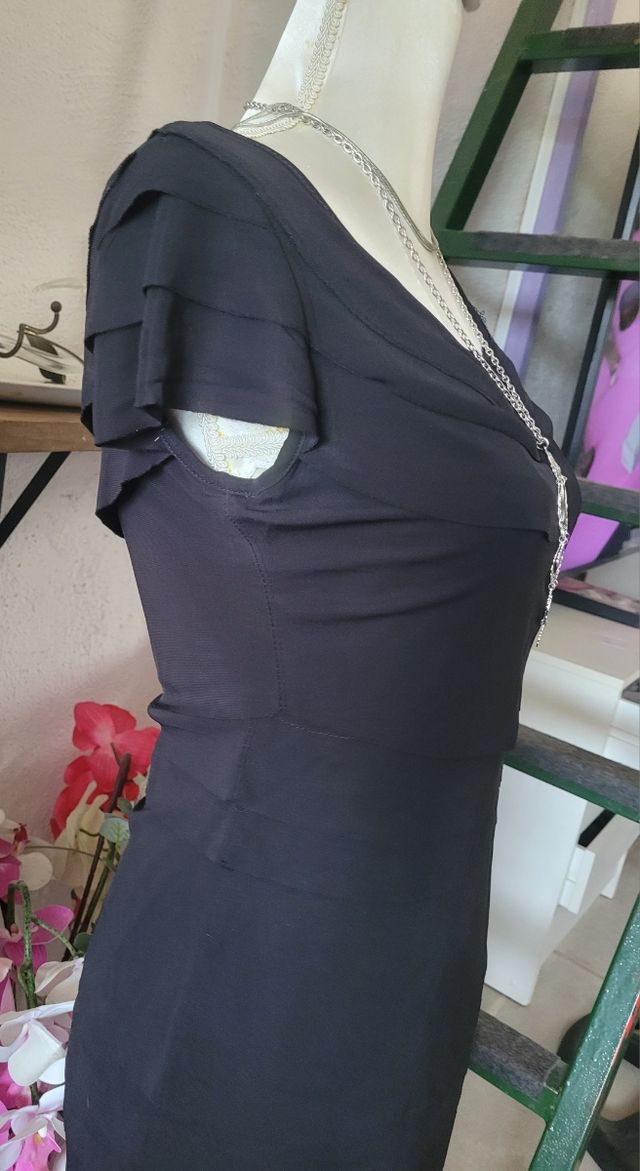 Vestido negro preppy