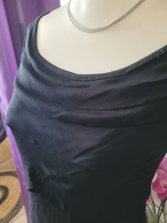 Vestido negro preppy