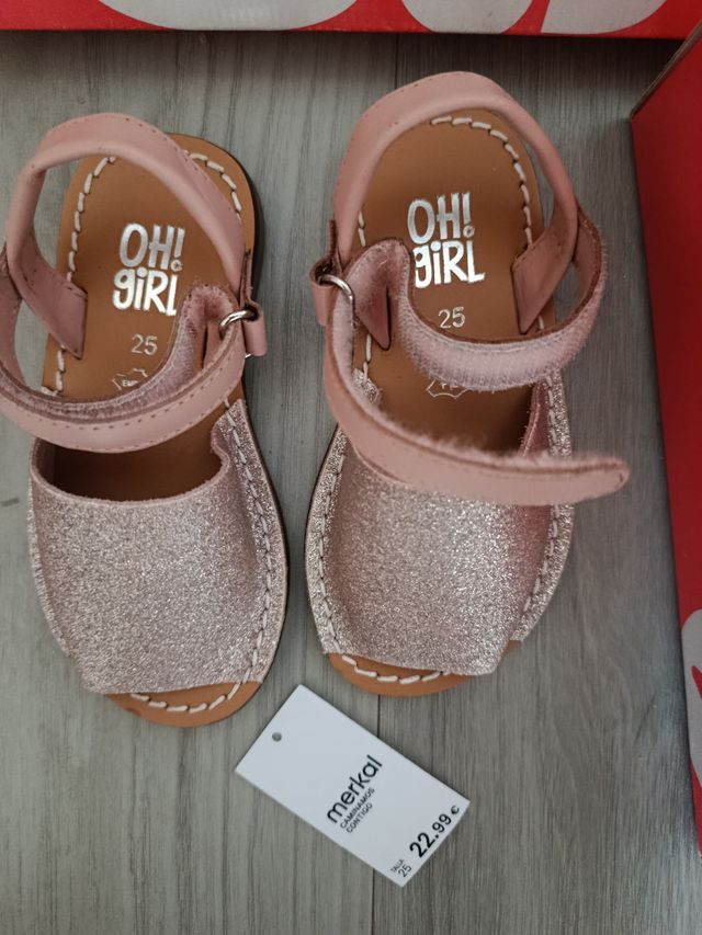 Sandalias piel niña