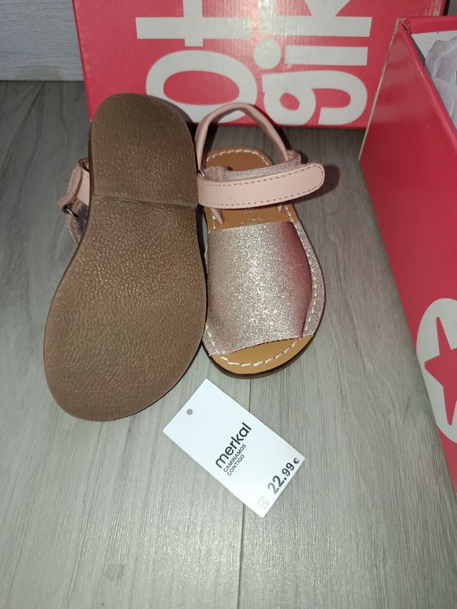 Sandalias piel niña