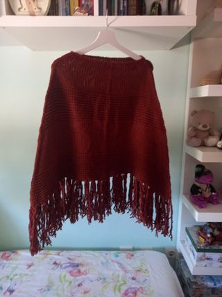 Poncho marrón - Talla única