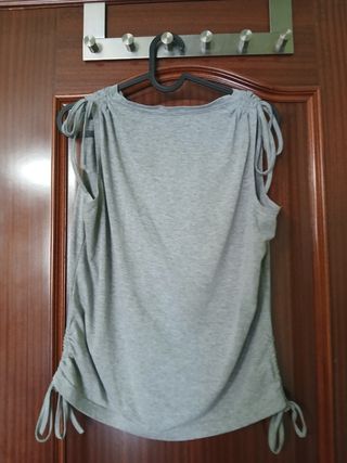 Camiseta gris mujer - Talla única
