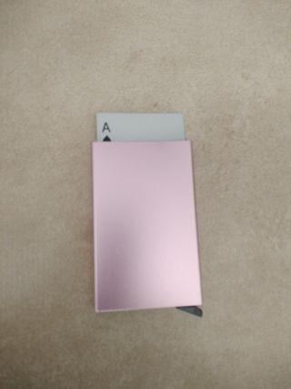 Cartera y abridor - Rosa y Plata