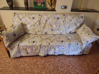 Sofa cama nido beige - madera