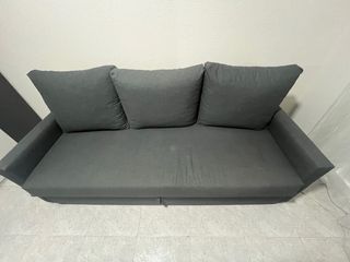 Sofá cama gris - 3 plazas