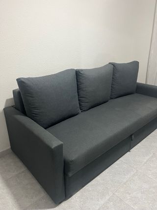 Sofá cama gris - 3 plazas