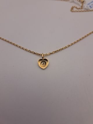 Collar oro 18k corazón