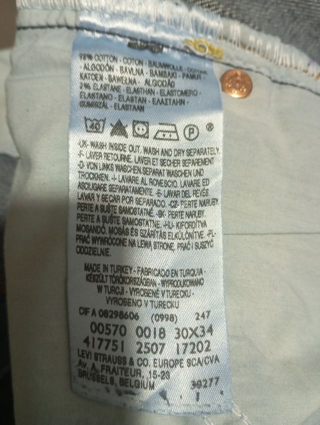 Levi's 570 Jeans Mujer, Talla S