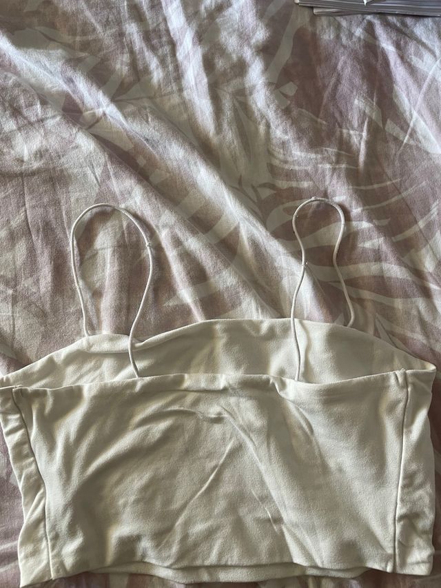 Top corto blanco Shein - Tirantes