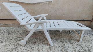 Sdraio pieghevole bianca