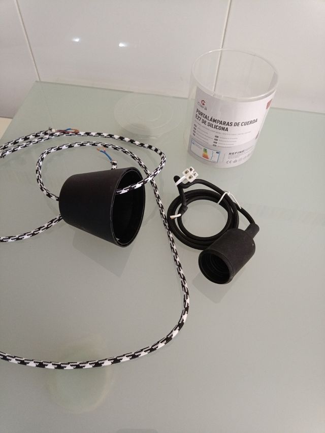 Portalámparas E27 de cuerda | 2uds