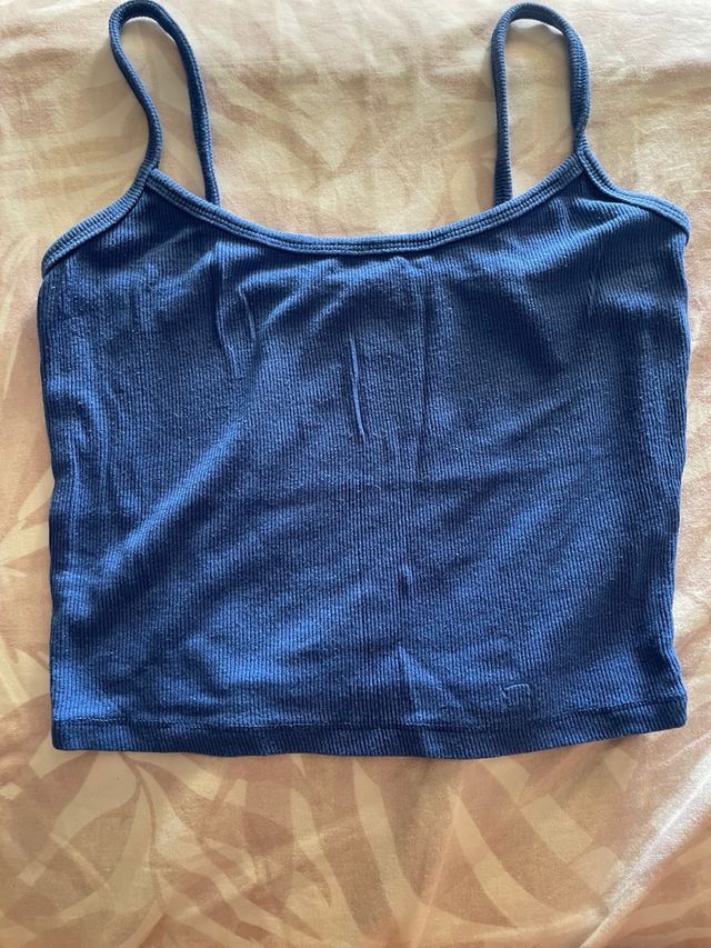 Top Shein azul - Tirantes