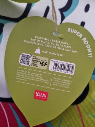 Set da spiaggia Legami: racchetta e borsa