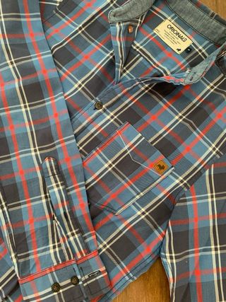 Camicia Uomo Blu e Rossa a Quadri Jack & Jones