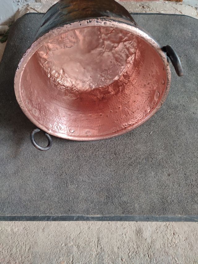 Caldero cobre antiguo
